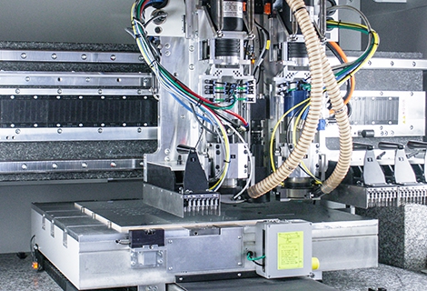 Hoge capaciteit boorspindels in de LENZ CNC boorautomaat